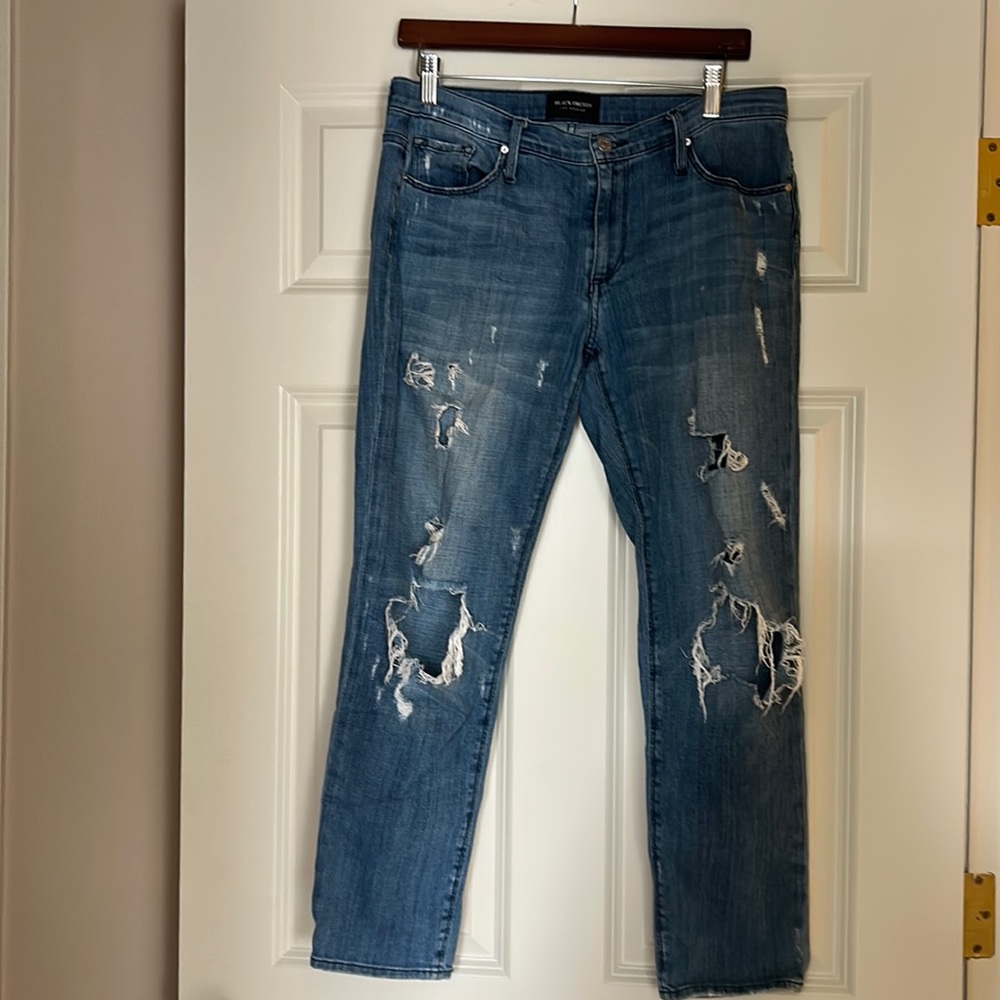 Black orchid distressed jeans